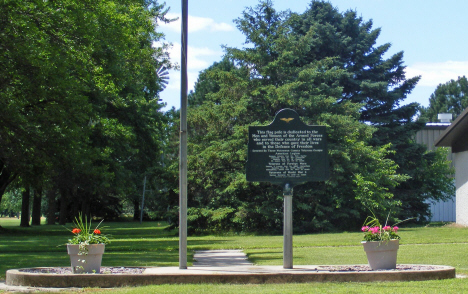 Memorial Flagpole, Madelia Minnesota, 2014