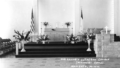 Interior, Our Savior's Lutheran Church, Mankato Minnesota, 1960's