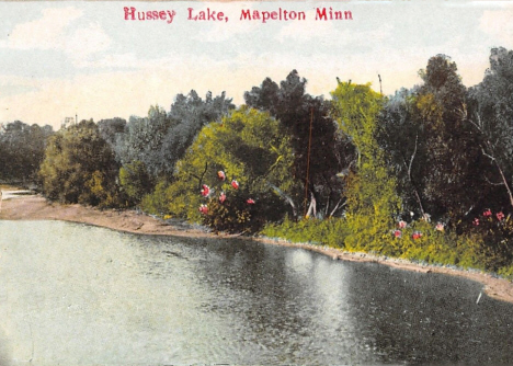 Hussey Lake, Mapleton Minnesota, 1908