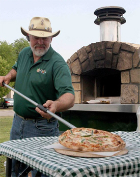 Log Home Wood Fired Pizza, McGregor Minnesota