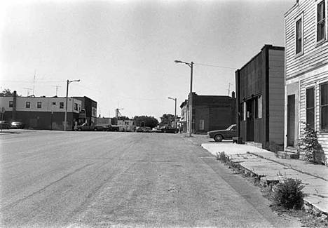 Street scene, Milan Minnesota, 1983