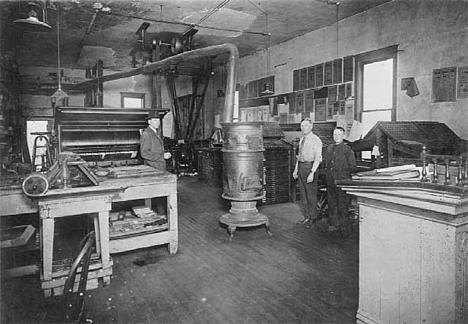 Interior view of Minneota Mascot, Minneota Minnesota, 1919