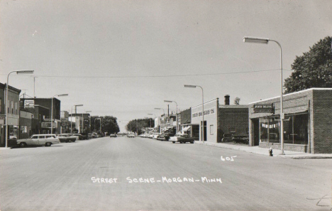 Street scene, Morgan Minnesota, 1960's