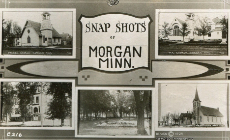 Multiple scenes, Morgan Minnesota, 1923
