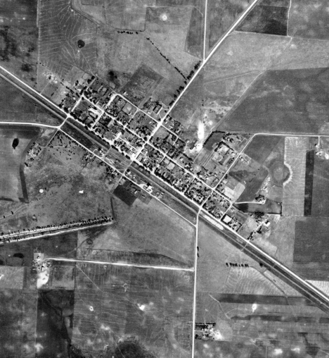 Aerial view, Murdock Minnesota, 1938