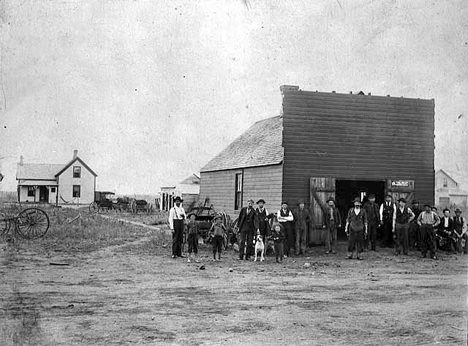 First Kanthank blacksmith shop and home, Nassau Minnesota, 1894