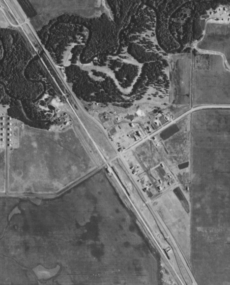 Aerial map of Northcote Minnesota, 1940