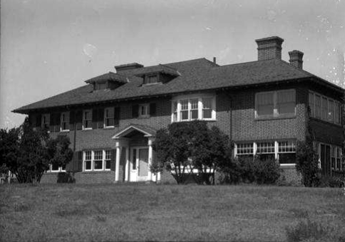 Brick house on James J. Hill bonanza farm at Northcote, Minnesota, 1930's