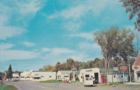 Street scene, Outing Minnesota, 1960's