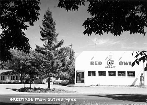Red Owl Grocery Store, Outing Minnesota, 1960