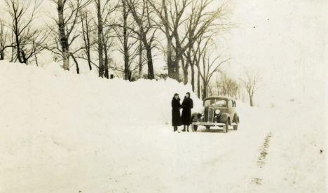 Snow near Pemberton Minnesota, 1936