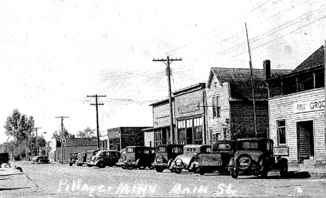 Main Street, Pillager Minnesota, 1940's