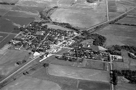 Aerial view, Porter Minnesota, 1969