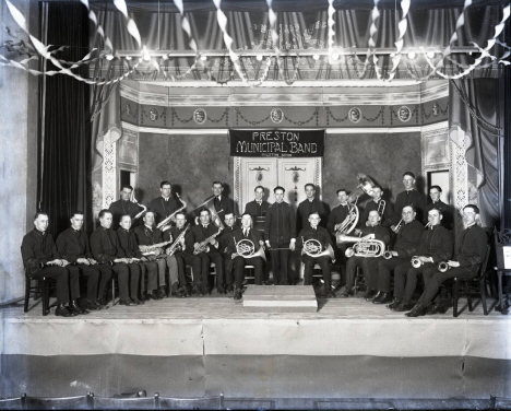 Preston Municipal Band, Preston Minnesota, 1925