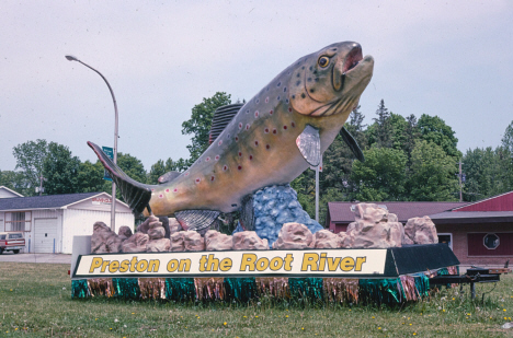 Fish float on the Root River, Preston Minnesota, 2003