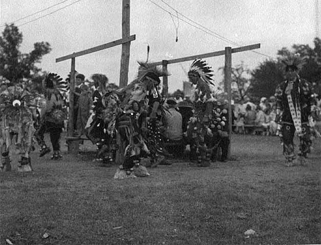 Powwow at Red Lake Minnesota, 1933