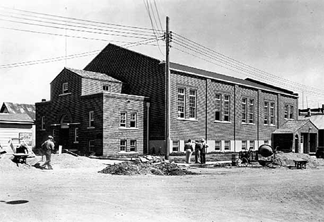 New community hall, Red Lake Minnesota, 1940