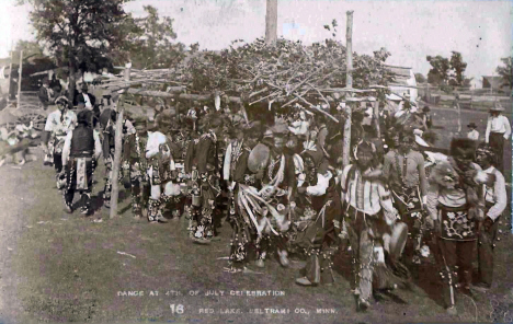 Dance at 4th of July Celebration, Red Lake Minnesota, 1910