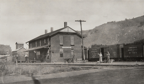 Depot, Rushford Minnesota, 1929