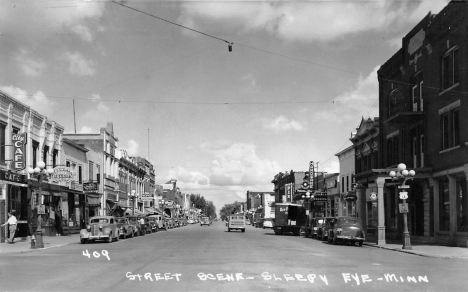 Street scene, Sleepy Eye Minnesota, 1951