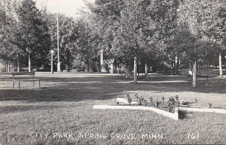 City Park, Spring Grove Minnesota, 1940's