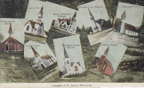 Churches of St. James Minnesota, 1914