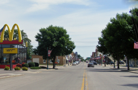 Street scene, St. James Minnesota, 2014