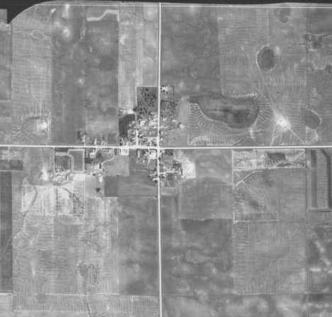Aerial view, St. Leo Minnesota, 1938