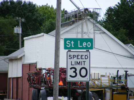 Sign, St. Leo Minnesota, 2011