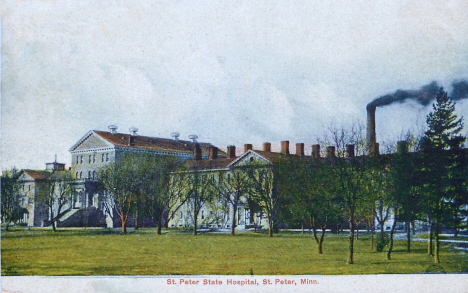 St. Peter State Hospital, St. Peter Minnesota, 1907
