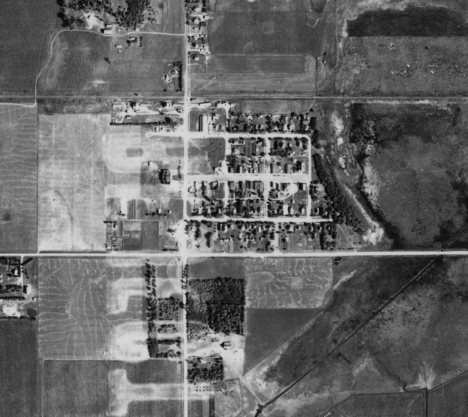 Aerial photo, Storden Minnesota, 1938