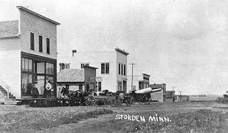 Street scene, Storden Minnesota, 1912