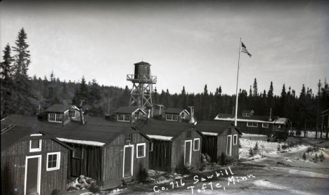 Sawbill Civilian Conservation Corps camp scene, north of Tofte, Minnesota