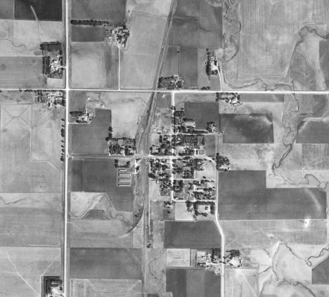 Aerial photo, Trosky Minnesota, 1955