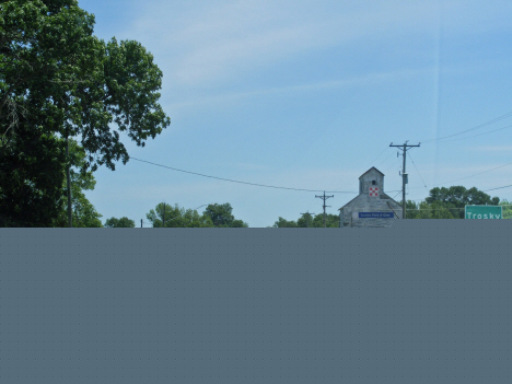 Street scene, Trosky Minnesota, 2014
