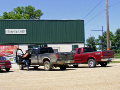 Trosky Bar & Grill after several hours inside, Trosky Minnesota, 2014