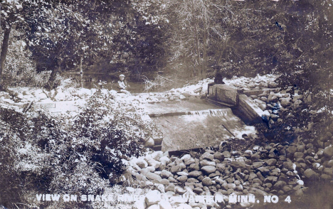 View on the Snake River, Warren Minnesota, 1909