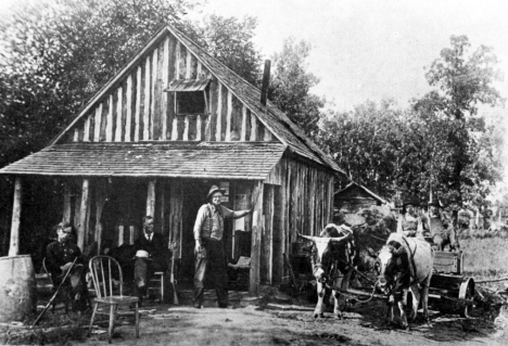 Frank Lyons Store and Post Office, Waskish Minnesota, 1914