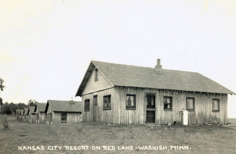 Kansas City Resort on Red Lake, Waskish Minnesota, 1950's