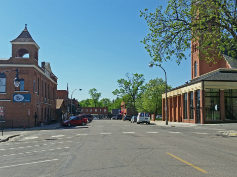 Street scene, Winsted Minnesota, 2017