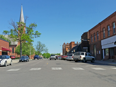 Street scene, Winsted Minnesota, 2017