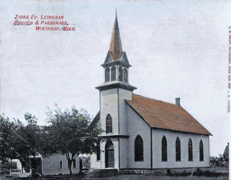 Zion Evengelical Lutheran Church, Winthrop Minnesota, 1908