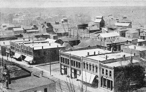 Bireds eye view, Winthrop Minnesota, 1917