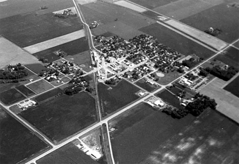 Aerial view, Wood Lake Minnesota, 1980