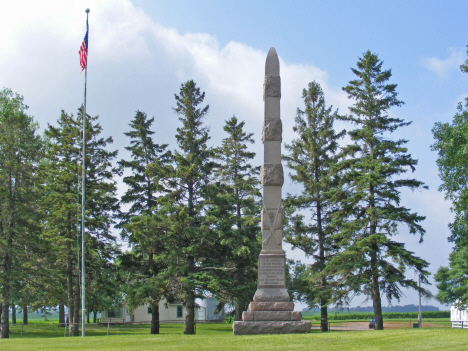 Monument at Wood Lake Battlefield, near Wood Lake Minnesota, 2014