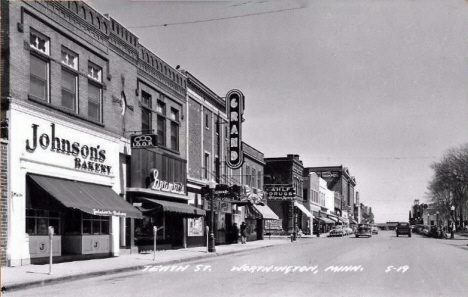 Tenth Street, Worthington Minnesota, 1950's