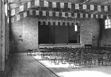 Interior of school addition at Wykoff Minnesota, 1940