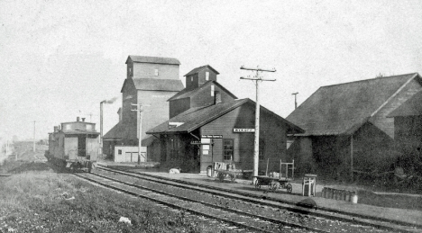CMStP&P Depot, Wykoff Minnesota, 1910's