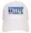 Minnesota License Plate Walleye Baseball Cap 