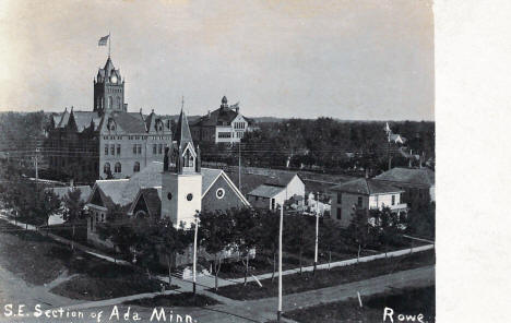 Southeast Section of Ada Minnesota, 1908
